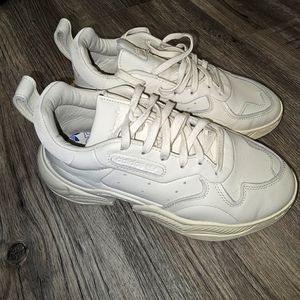 Adidas off white men's sneakers (size 7)